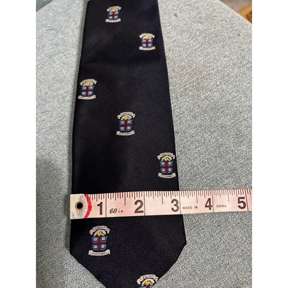 Brown University Vintage Tie Blue Bookstore - Picture 4 of 4